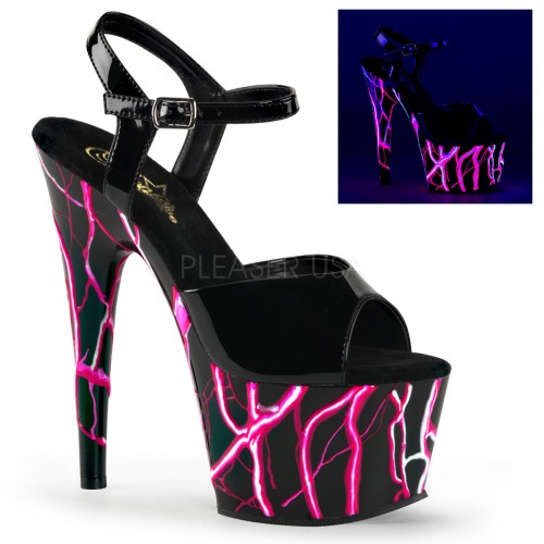 Adore-709NLB-Black-Neon Hot Pink